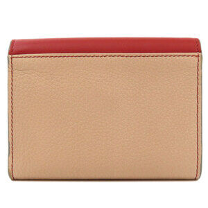 Chloe patchwork leather tri bi fold wallet